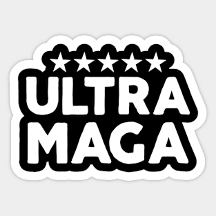 Red Proud Ultra Maga Merch Sticker
